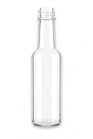 250ml Clear Glass Crown Neck Empty Bottles | 28mm Crown Finish | Beverage Bottles
