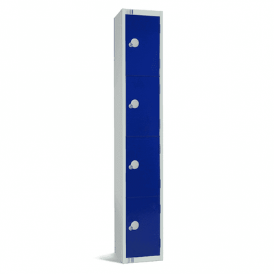 4 Door Contract Steel Locker with Cam - Key Lock, 300 x 300mm
