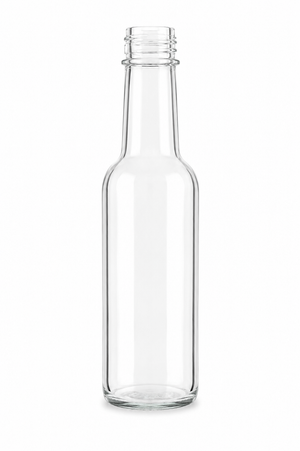 250ml Clear Glass Crown Neck Bottles | 28mm Crown Finish | Beverage Bottles