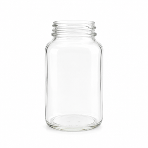 120ml (4oz) White Flint Glass Powder Bottle