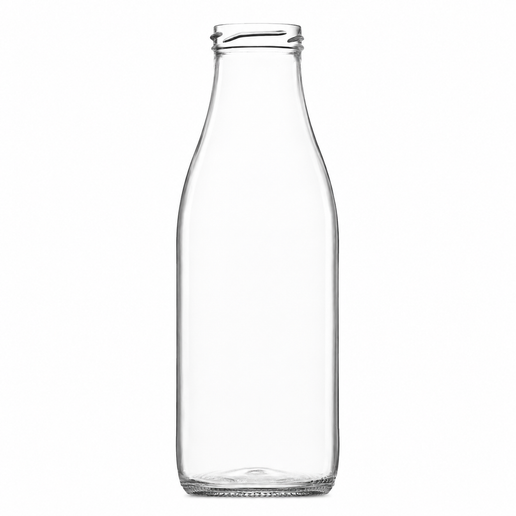 750 ml kruvikorgiga klaaspudel piimale | 48 mm kael | taaskasutatav klaasist piimapudel