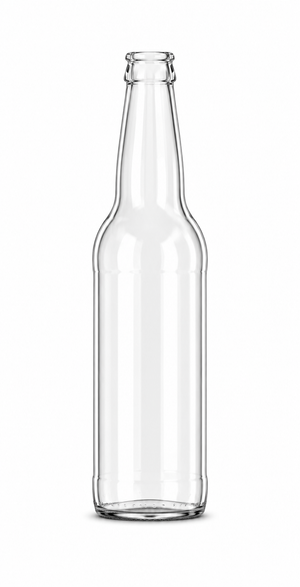 500 ml viinapudeli kujuline flintklaasist õllepudel – 29 mm kroonkaanega sulgur