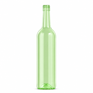 750 ml roheline klaasist Bordeaux’ veini pudel – 30 mm keeratav kork