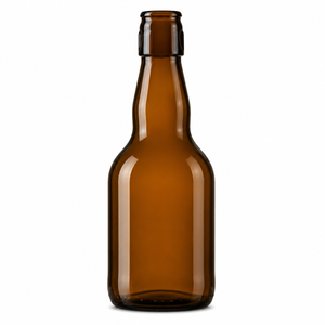 BIRRA PUB 50cl amber glass beer bottle with MTM finish
