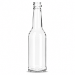 33cl long neck flint glass reusable bottle with HKK-AG crown finish