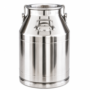 25 Litre Stainless Steel Milk Churn, Pack of 1 - AB Handling