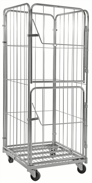 4-Sided Roll Container with 2 Doors – 400kg Capacity