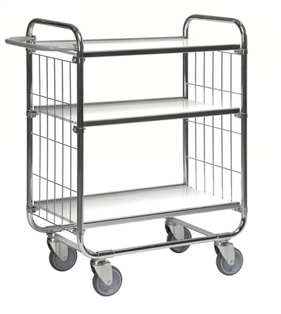 Series 8000 Shelving Trolley – Electrogalvanised – 250 kg Capacity (1195 × 470 × 1120 mm)