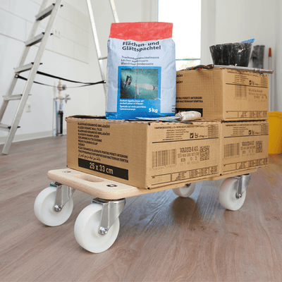 Basic Wooden Dolly - 400kg Load Capacity