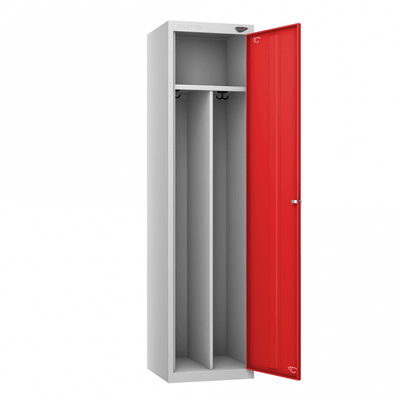 Clean and Dirty Steel Locker with Cam Key Lock, Central Partition and Top Shelf