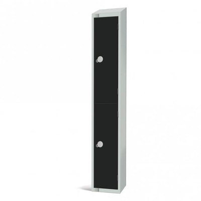 Coloured Steel Locker with Sloping Top and Cam Key Lock, 300 x 300mm