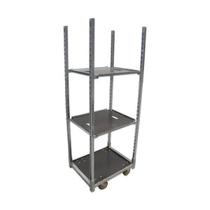 Danish Plant Trolley with 3 Adjustable Shelves – 715x565x1250mm, Galvanized Steel Frame