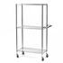 Chrome Wire 3 Shelf Trolley 1790mm Height 300kg Capacity