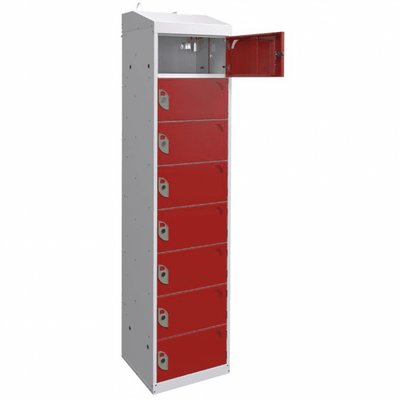 Fire Suppression Charging Steel Locker, 450mm Deep with UK Socket & USB