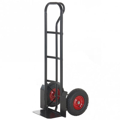 Rough Terrain P Handle Steel Sack Truck, 300kg Capacity