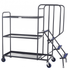 Order Picking Trolley with 3 Steel Shelves 300kg