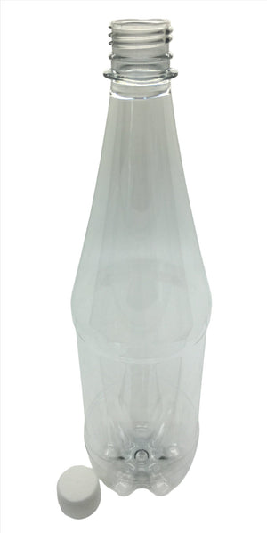 1 Litre Long Neck PET Water Empty Bottle with 28mm Cap (Pack of 60)