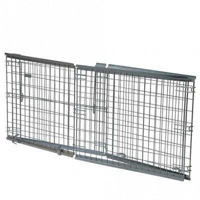 Stackable Pallet Retention Unit with Half Hinged Gate