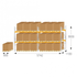 Steel Pallet Racking Kit Starter Bay, Industrial Warehouse Storage System, 3000H x 1100D mm