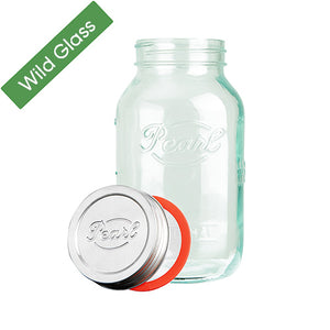 Wild Glass 1000ml Luna Storage Jar – 100% Recycled Glass Storage Jar